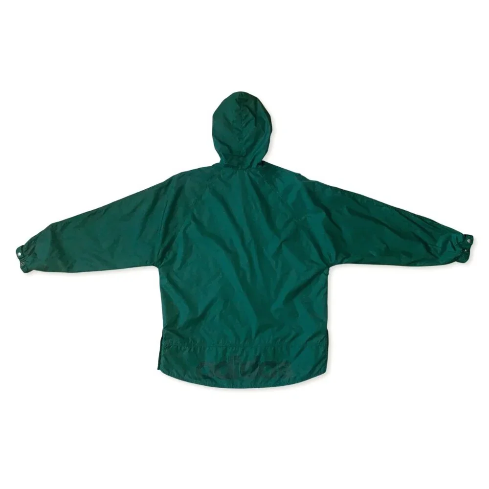 Vintage Y2K Adidas Windbreaker Technical Jacket Coat Green Streetwear Activewear - Picture 4 of 14